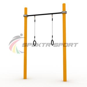 Купить Турник классический для занятий Воркаут с кольцами SP WRK-07 + Rings_76mm в Котласе 