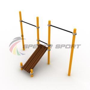 Купить Турники разновысотные Воркаут с лавочкой для пресса SP WRK-36_76mm в Котласе 